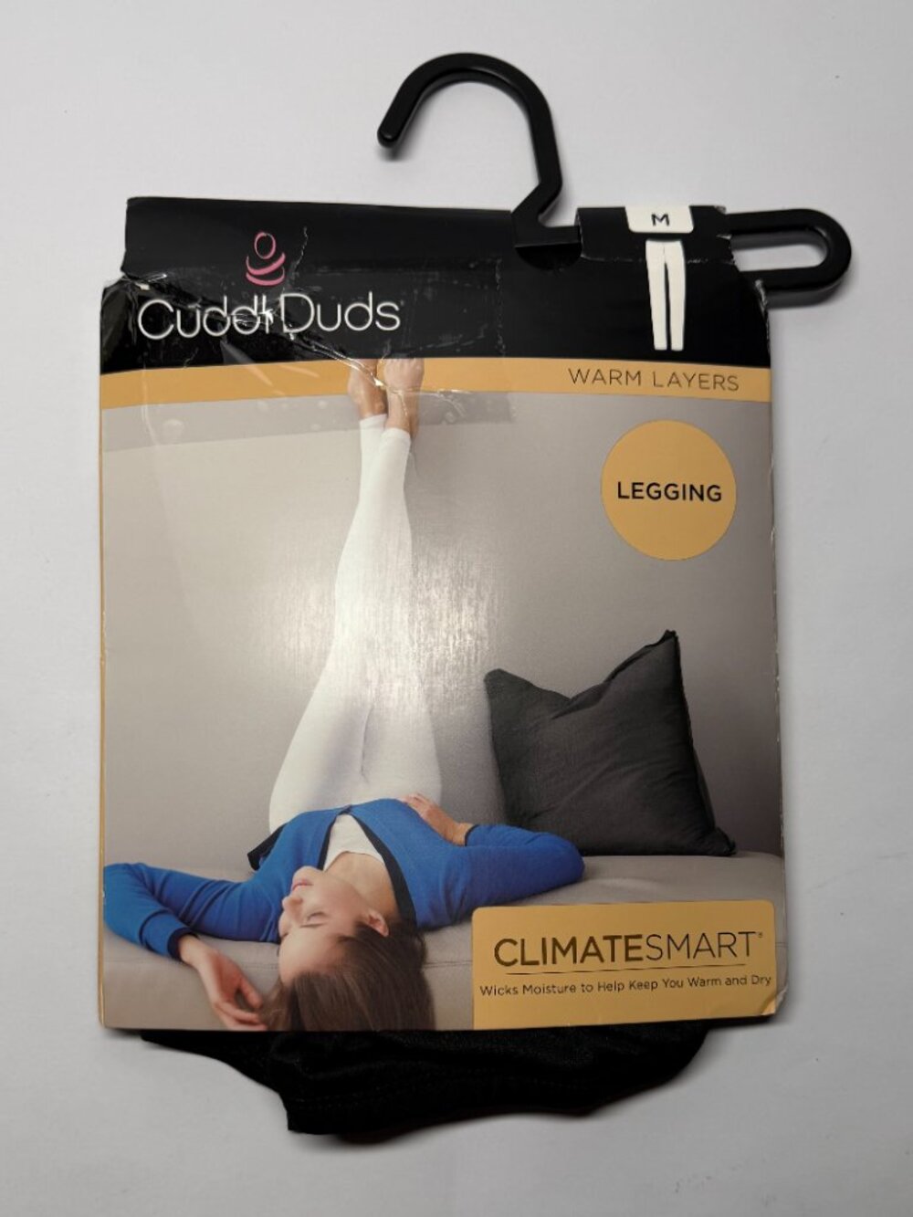 Cuddl Duds Women's Climatesmart Mid-Rise Leggings - Black - Picture 3 of 4